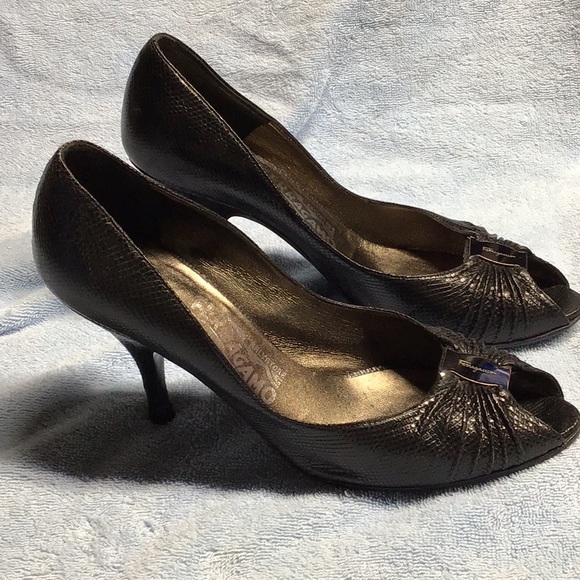 COPY - Ferragamo Black Heels - Picture 2 of 4